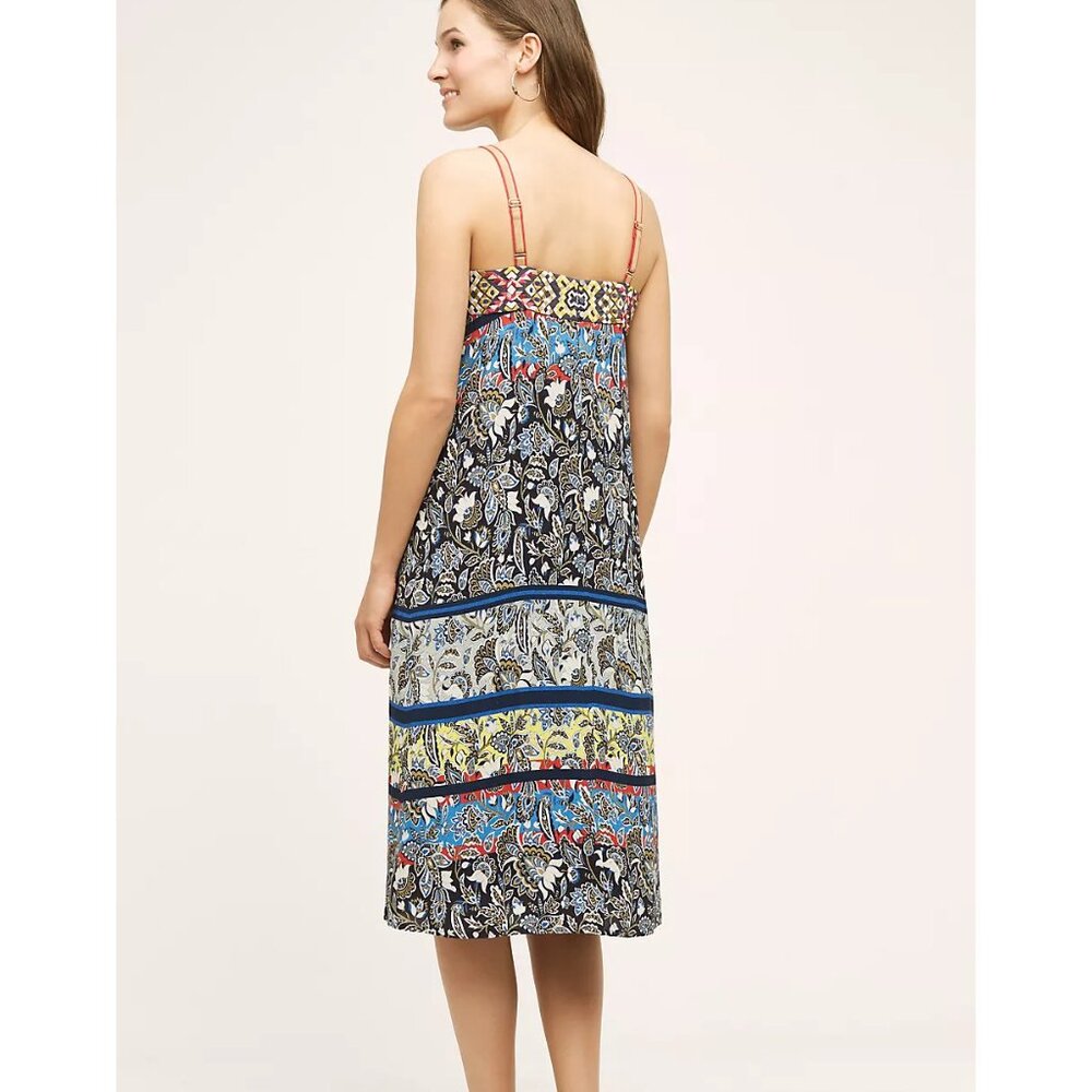 One September Anthropologie Embroidered Cosima Summer Sleeveless Sun Dress Sm - Picture 4 of 12